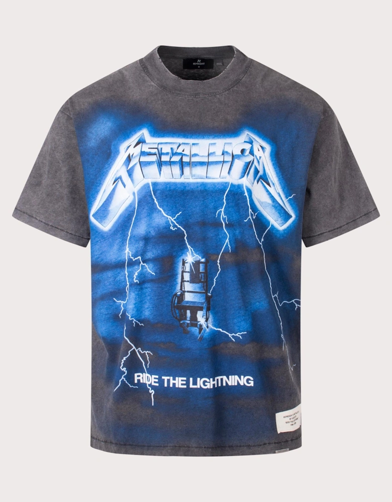 Oversized Fit x Metallica Ride The Lightning T-Shirt