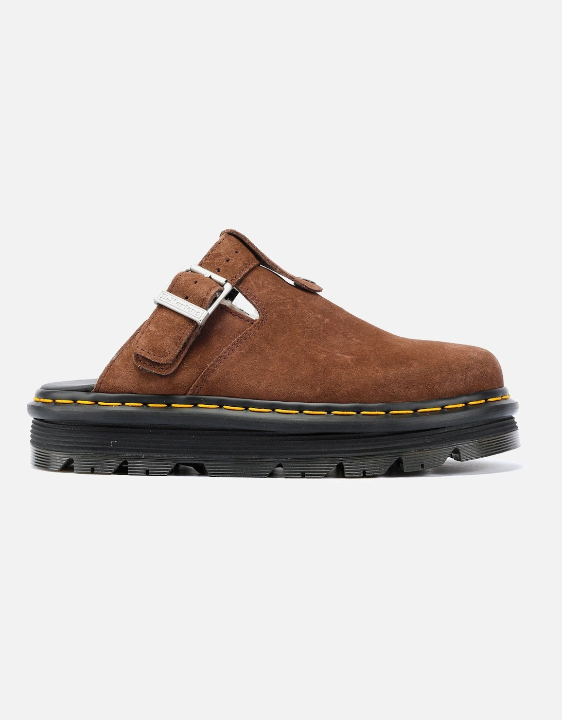 Dr. Martens Winterised Zebzag Warmlined Suede Brown Mule