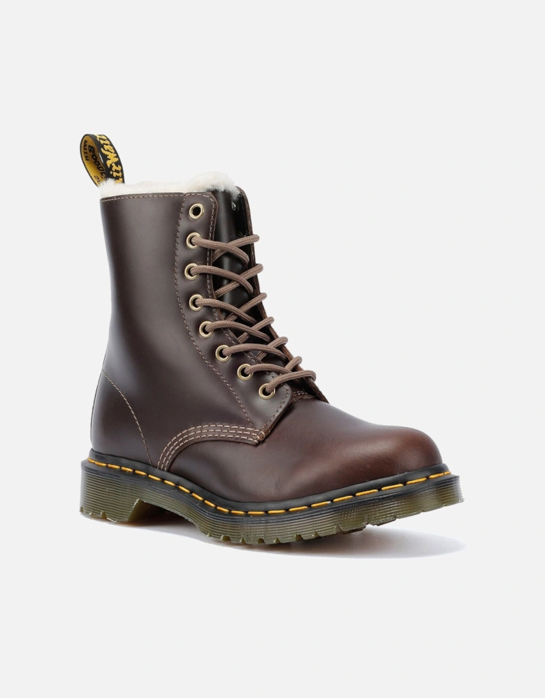 Dr. Martens Serena Leather Women's Brown Boots