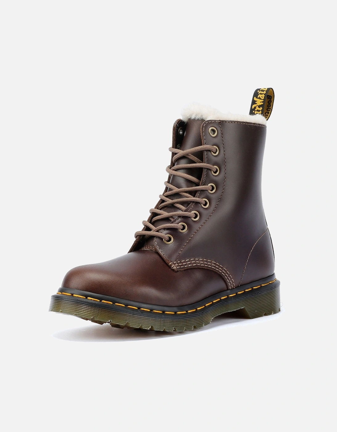 Dr. Martens Serena Leather Women's Brown Boots