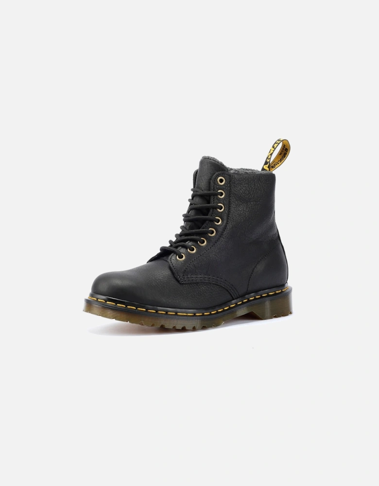 Dr. Martens Winterised 1460 WL Grizzly Leather Black Boots