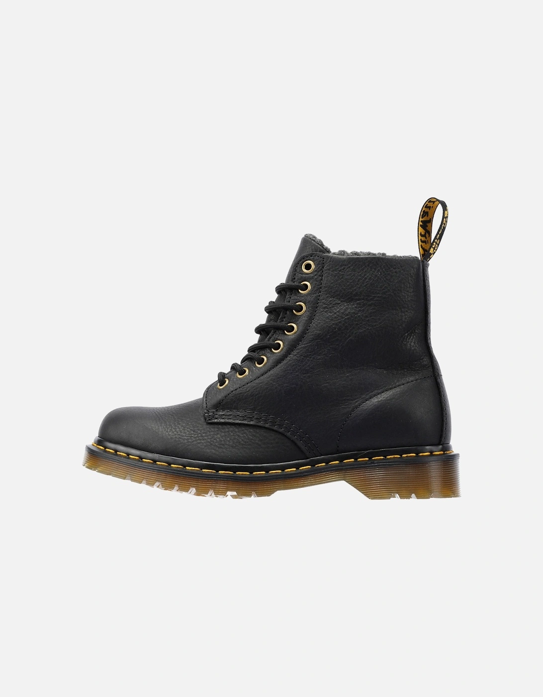 Dr. Martens Winterised 1460 WL Grizzly Leather Black Boots