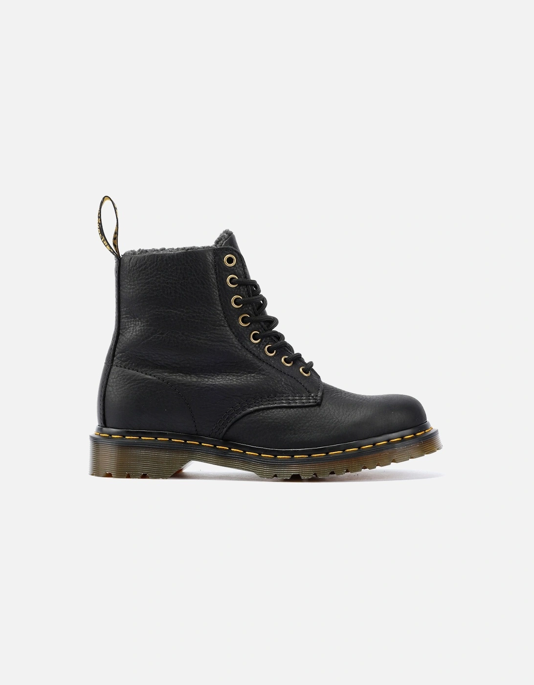 Dr. Martens Winterised 1460 WL Grizzly Leather Black Boots