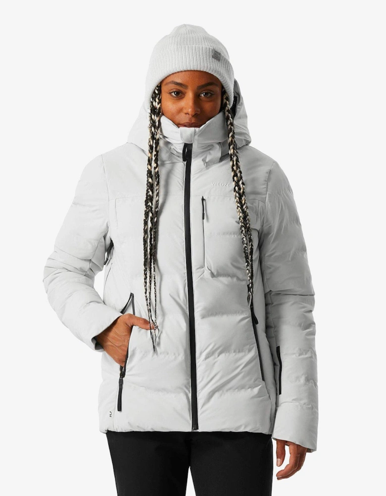 Women's Warm Ski Jacket 900 - Beige