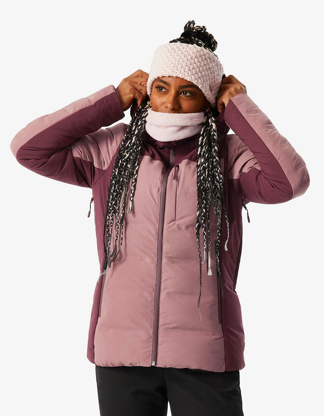 Women's 900 Warm Ski Jacket - Pink, 7 of 6