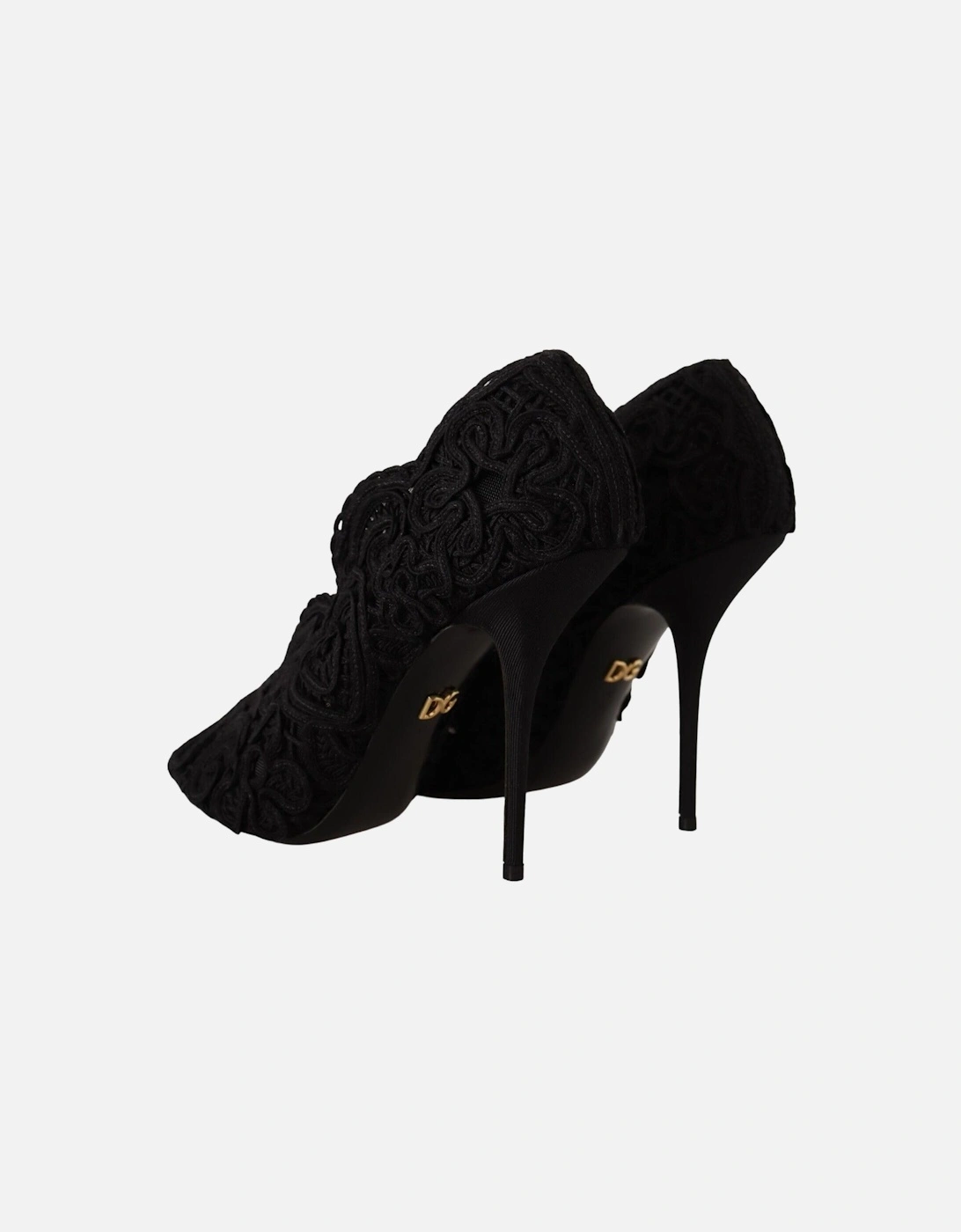 Floral Lace PumpsBlack Heels Women