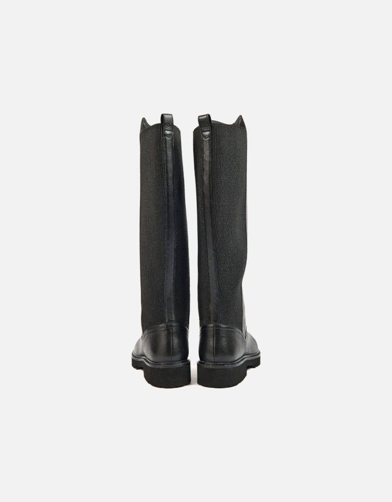 Hannah Leather/Textile Women's Black Boots