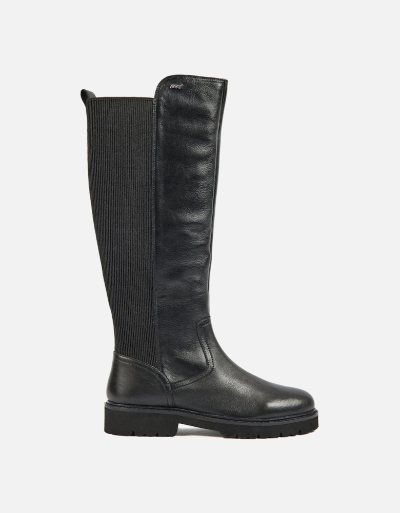 Hannah Leather/Textile Women's Black Boots