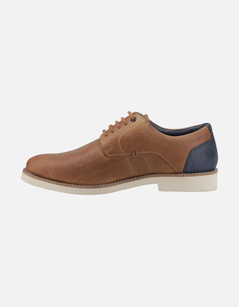 Hampton Leather Men's Brown Lace-Up Shoes