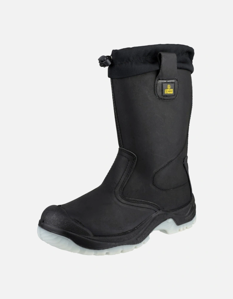 FS209 Leather Black Safety Boots