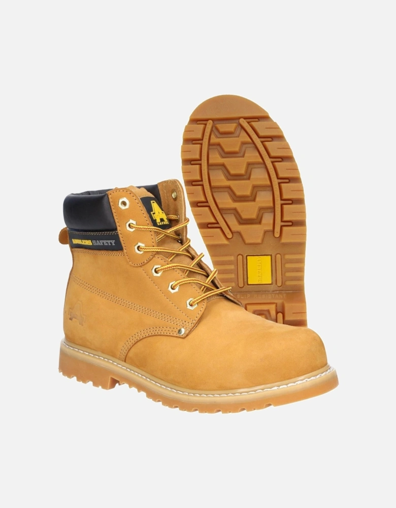 model FS7 Goodyear Welted Safety Boot Male in Honey