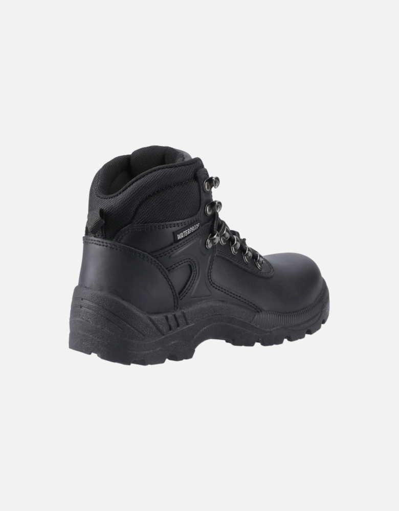 FS218 Leather Black Safety Boots