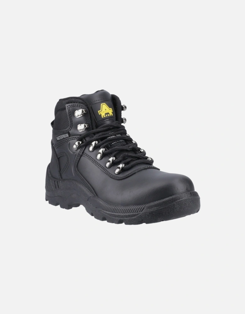 FS218 Leather Black Safety Boots