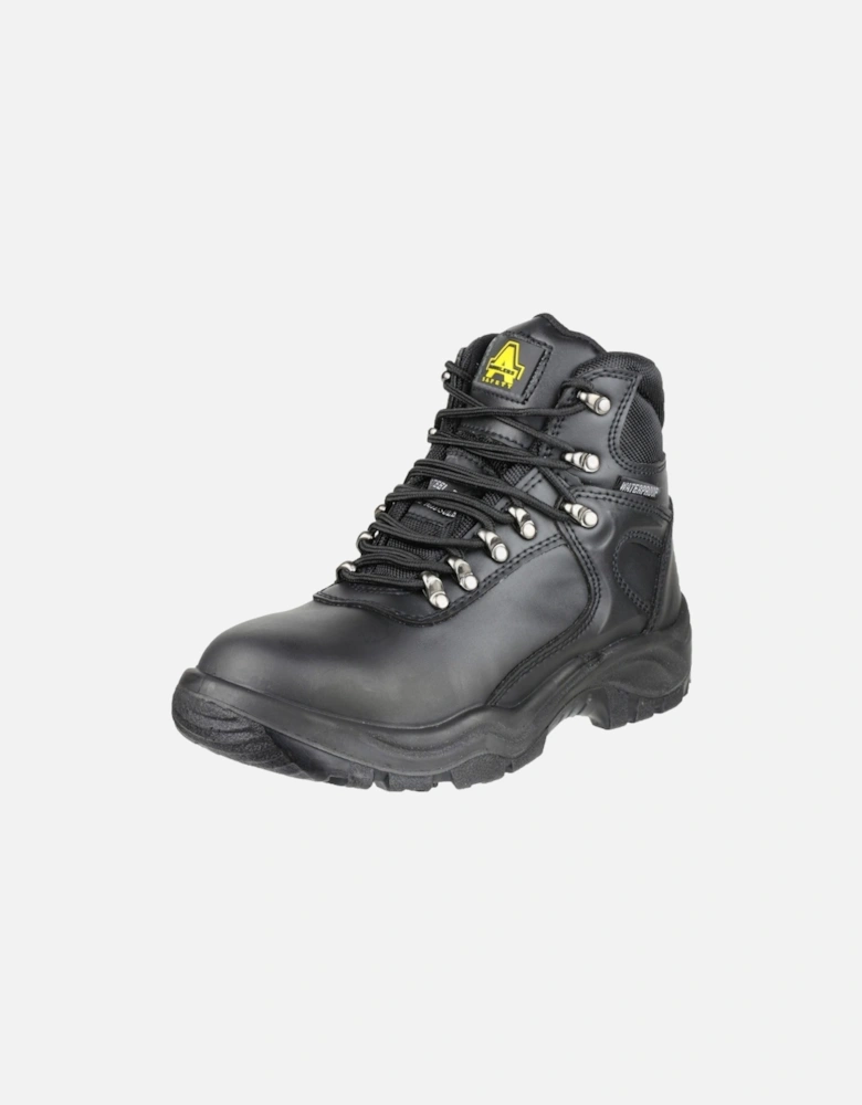 FS218 Leather Black Safety Boots