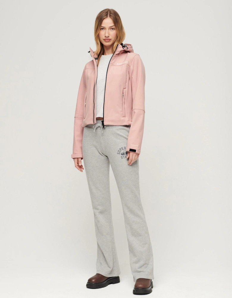 Hooded Soft Shell Trekker Jacket - Pink