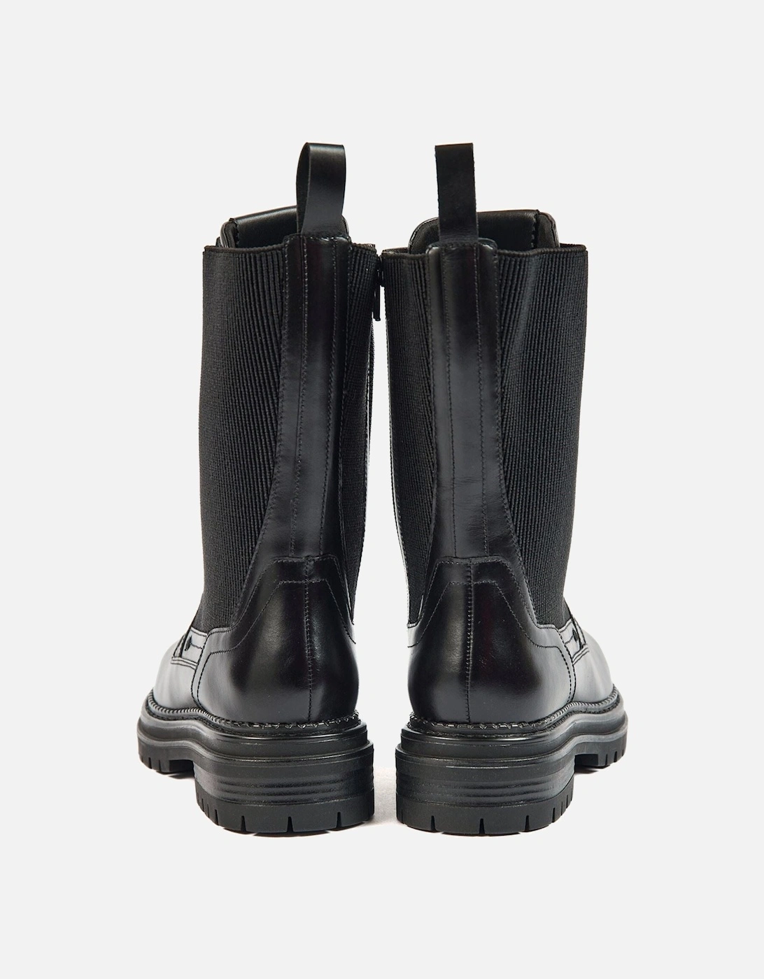 Polly Leather/Textile Women's Black Boots