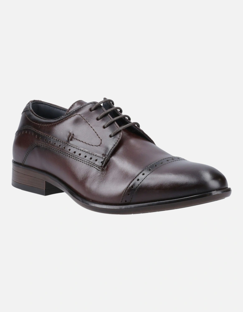 Ralph Leather Men's Chestnut Oxford Shoes