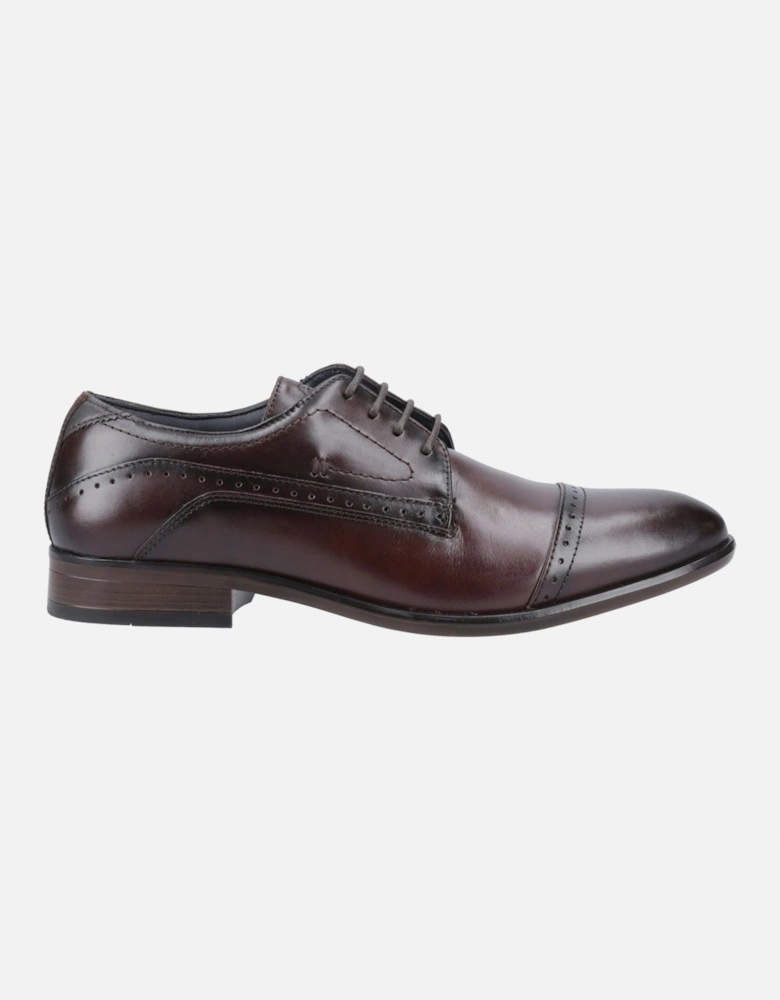 Ralph Leather Men's Chestnut Oxford Shoes