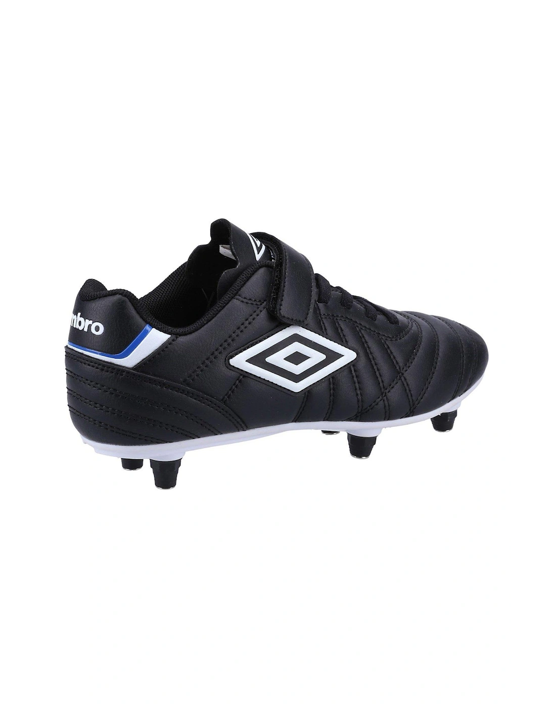 Junior Speciali Liga Soft Ground Velcro Football Boot - Black
