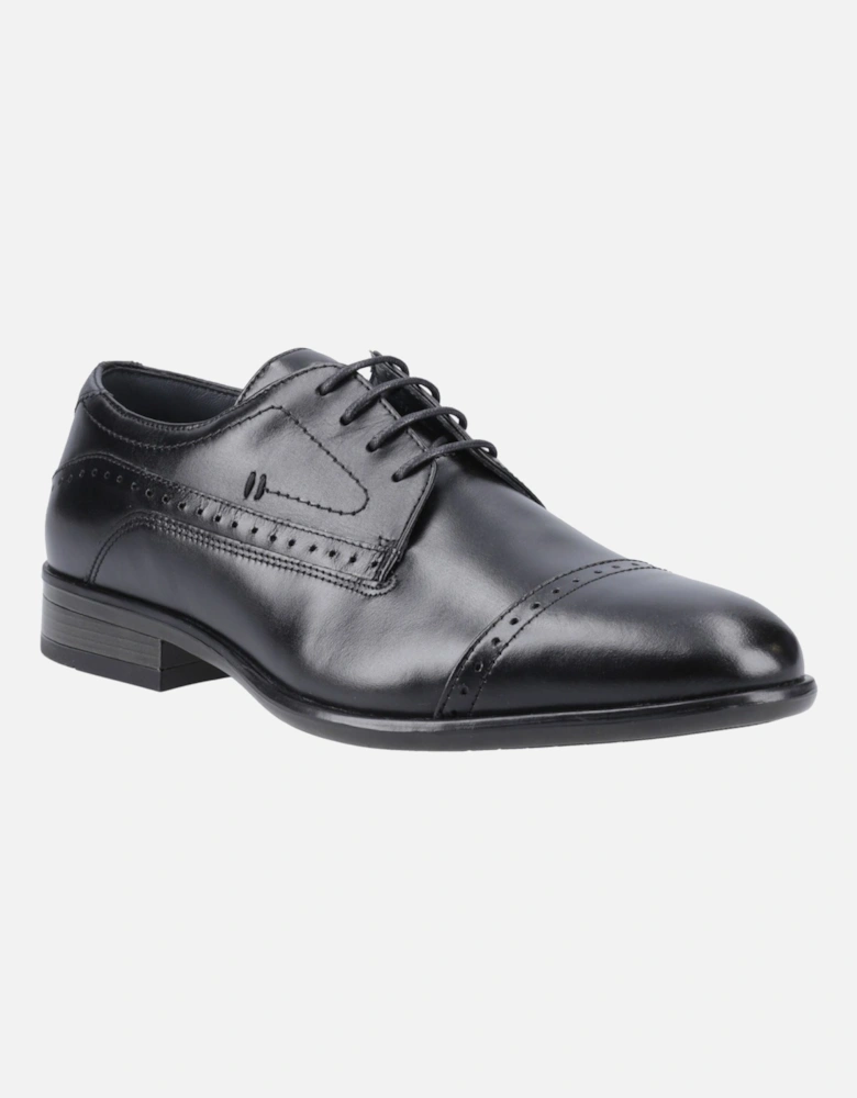 Ralph Leather Men's Black Oxford Shoes