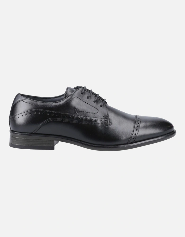 Ralph Leather Men's Black Oxford Shoes