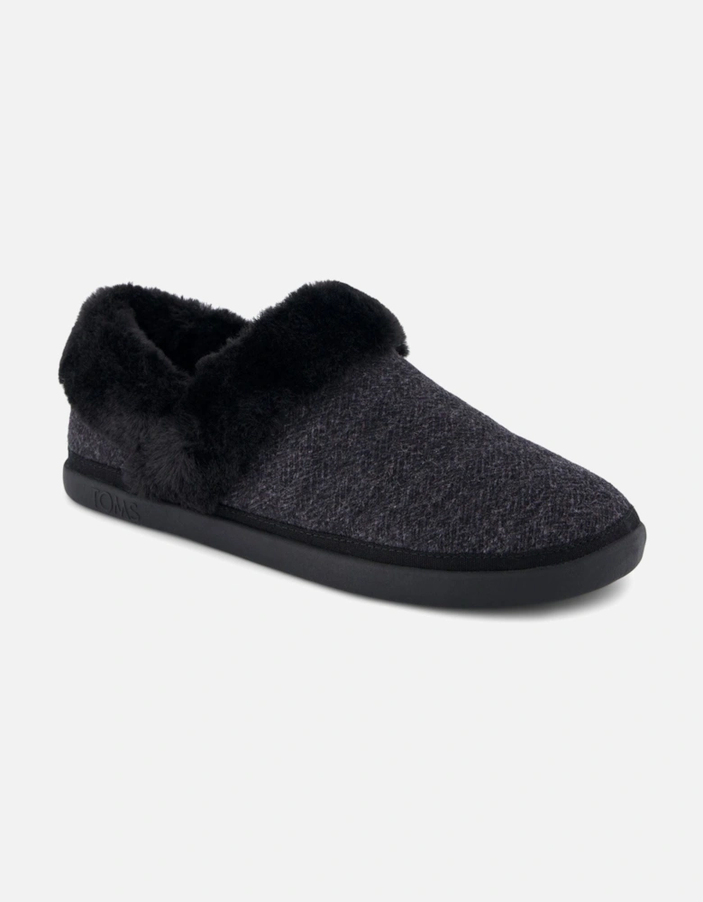 Oslo Polyester Women's Black Slippers