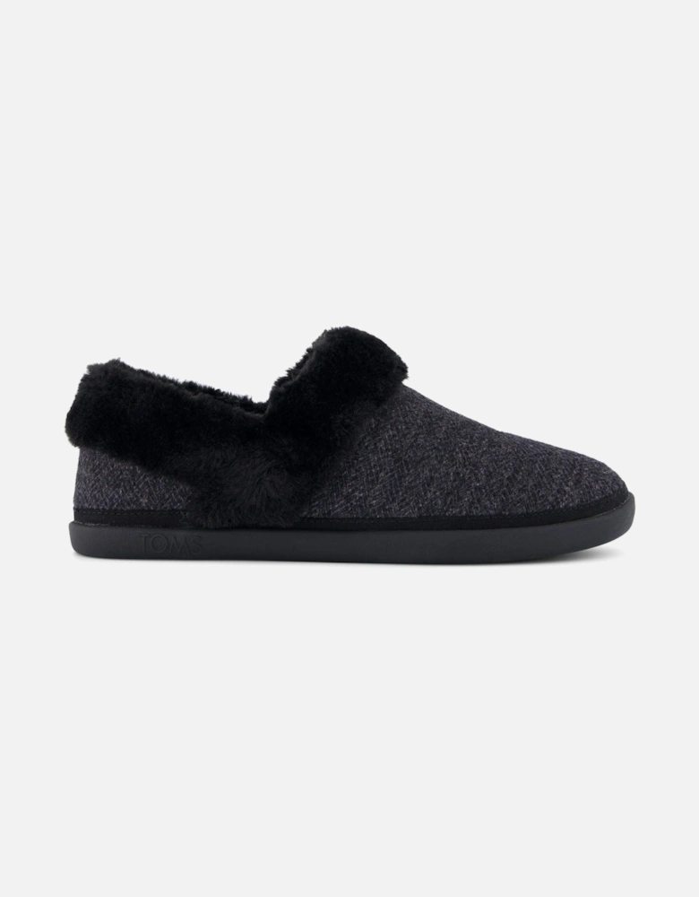 Oslo Polyester Women's Black Slippers