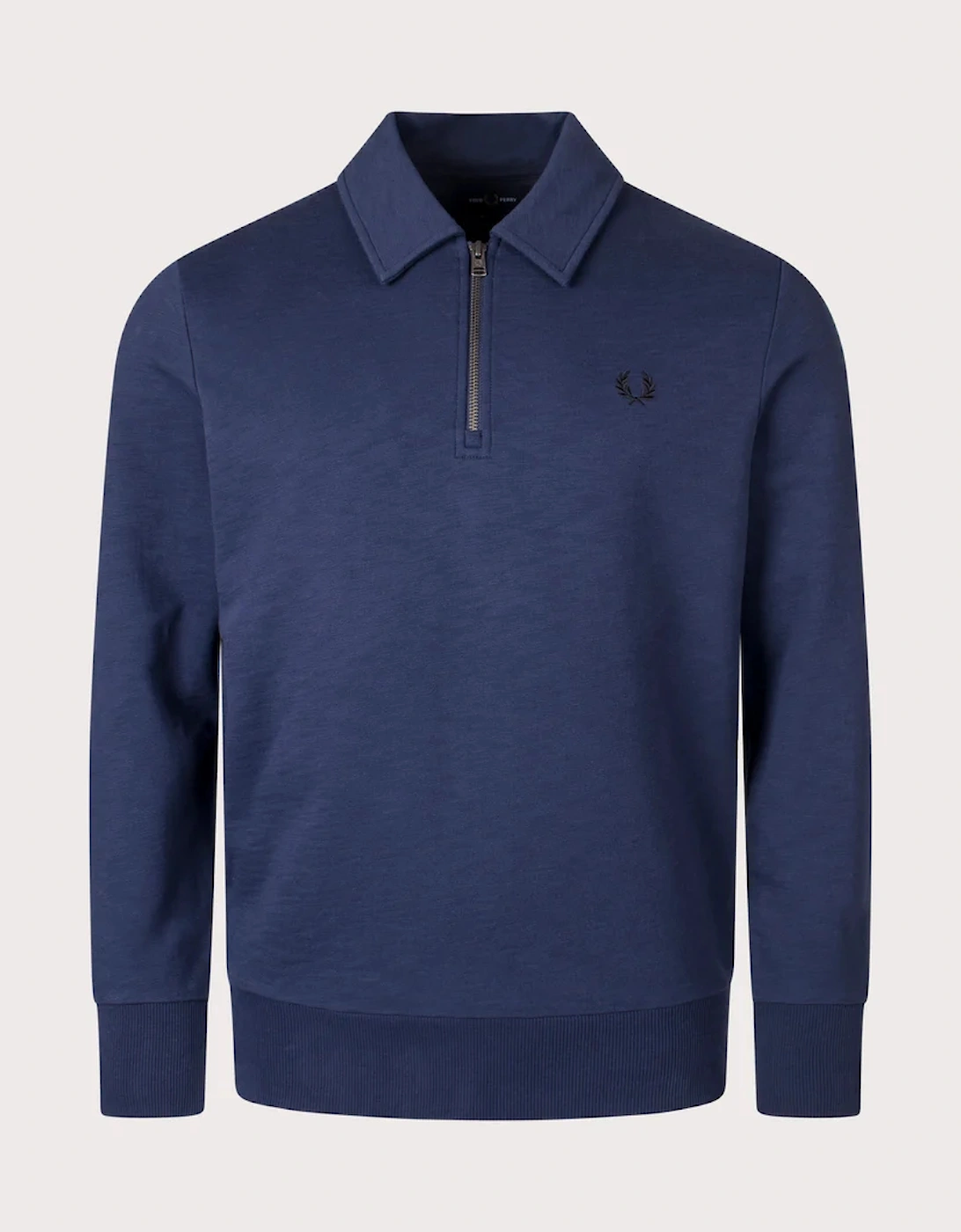 M6639 Zip Neck Collar Sweatshirt Dark Carbon, 4 of 3