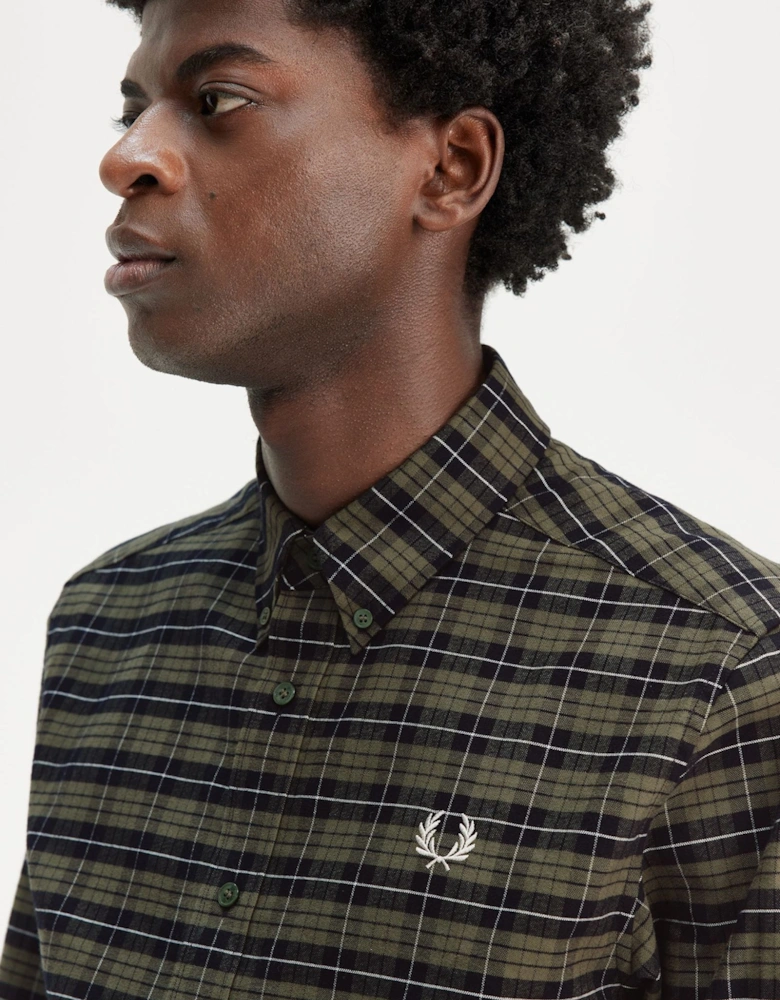 M8714 Brushed Cotton Oxford Shirt Laurel Wreath Green