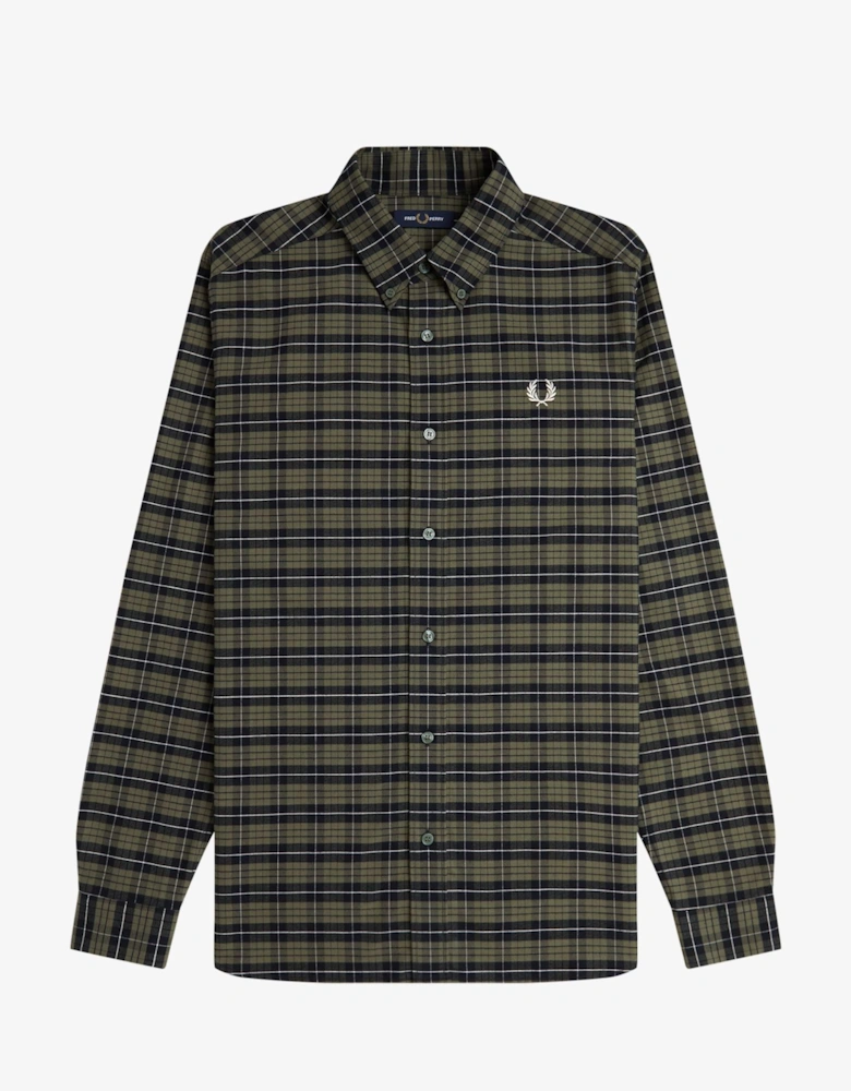M8714 Brushed Cotton Oxford Shirt Laurel Wreath Green