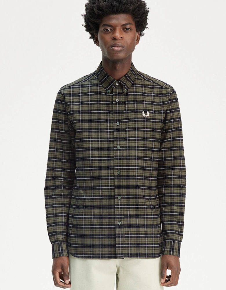 M8714 Brushed Cotton Oxford Shirt Laurel Wreath Green