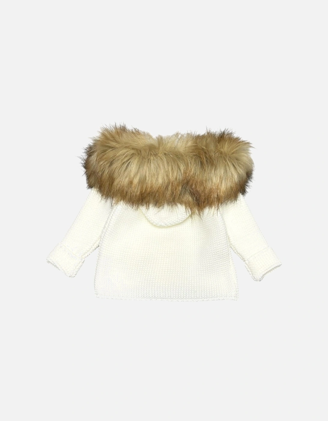 Cream Faux Fur Teddy Cardigan