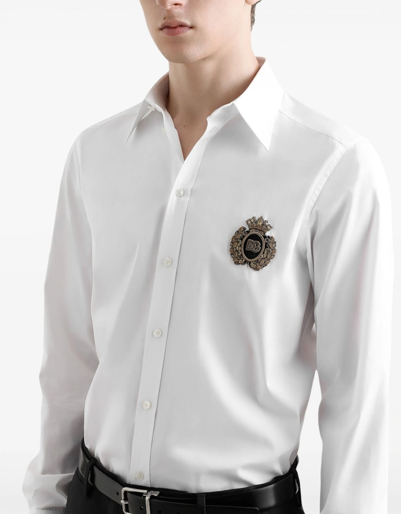 Crest Cotton Shirt White