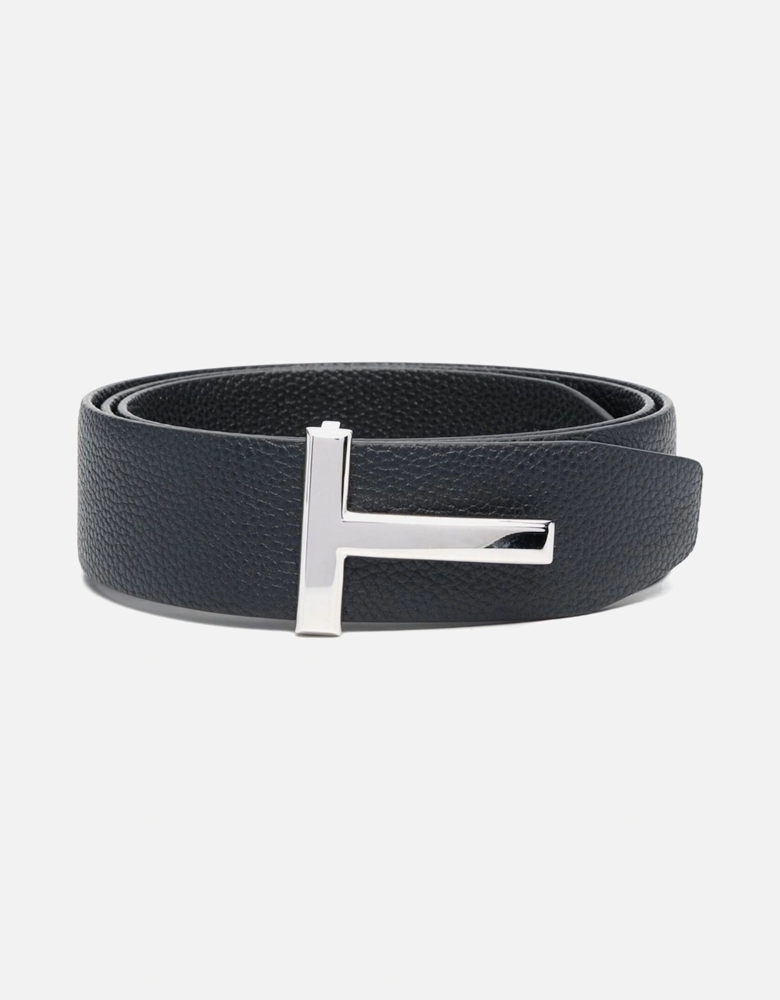 Reversible Leather T Belt 40mm Navy/Black, 3 of 2