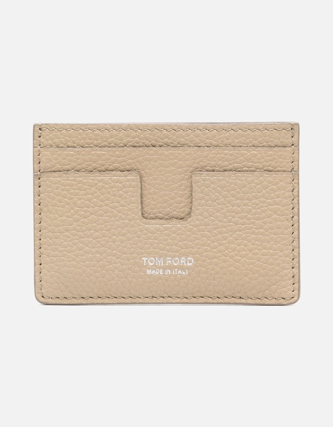 Soft Grain T Line Card Holder Beige, 4 of 3