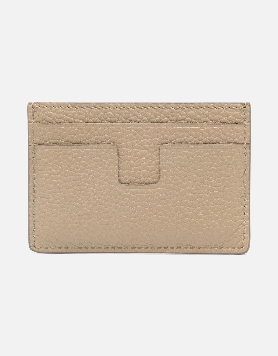 Soft Grain T Line Card Holder Beige