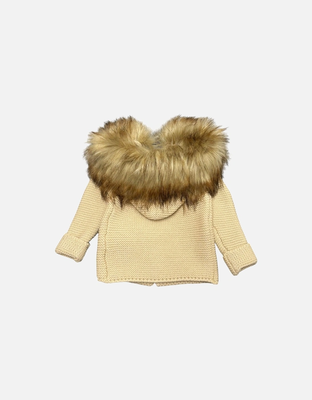 Beige Faux Fur Teddy Cardigan