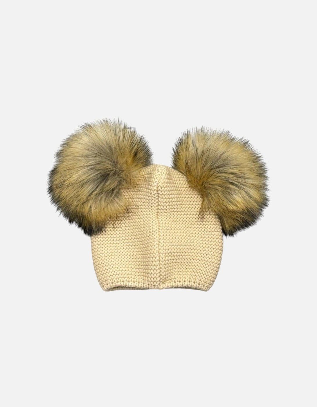 Beige Faux Fur Teddy Hat