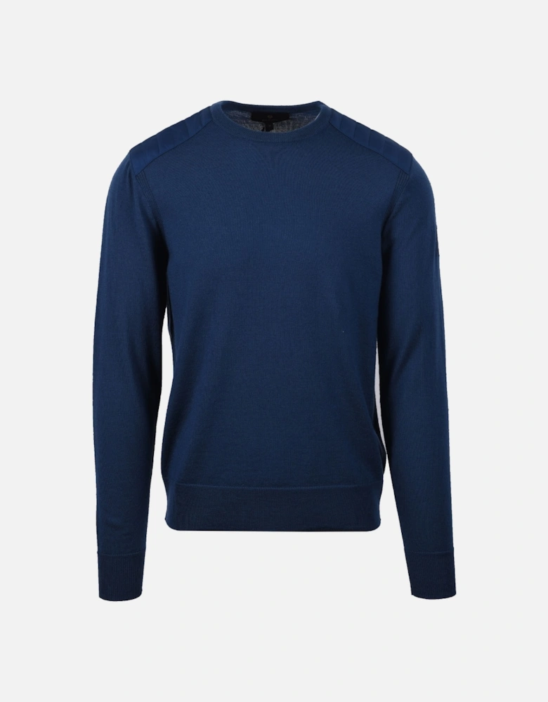 Kerrigan Crew Neck Knitwear Insignia Blue