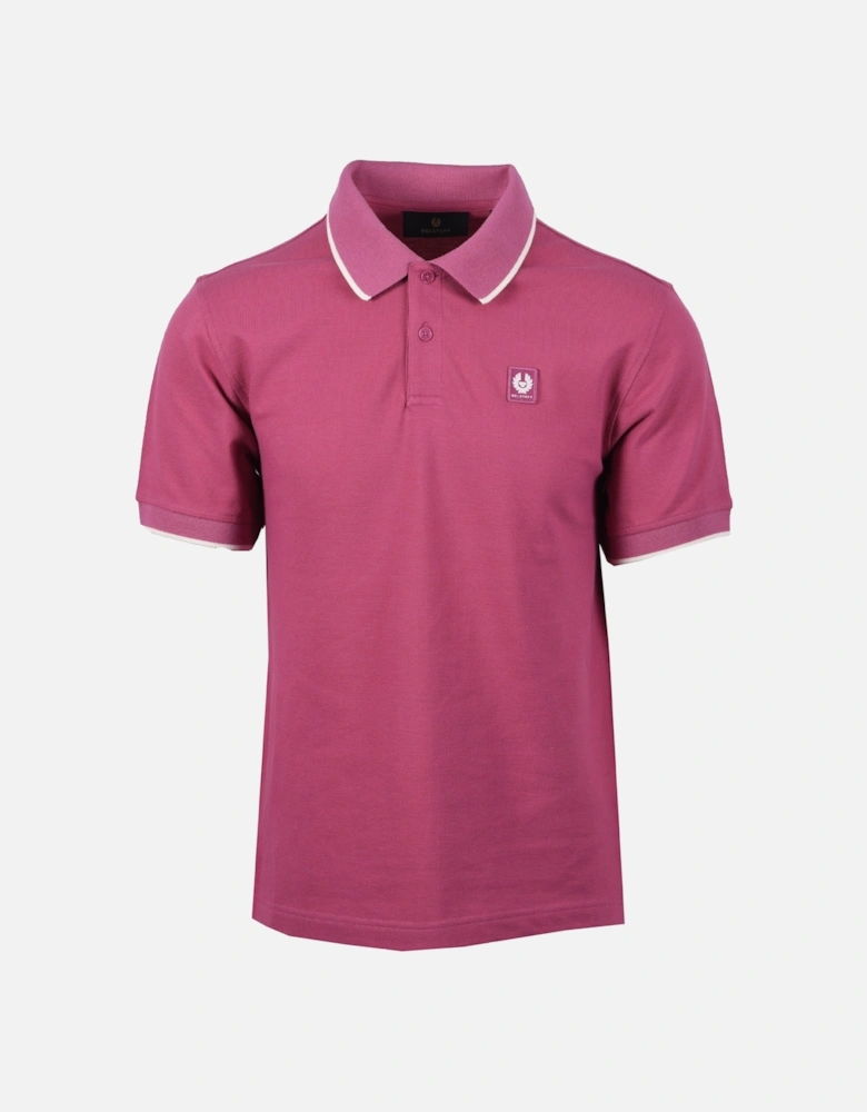 Tipped Polo Shirt Magenta