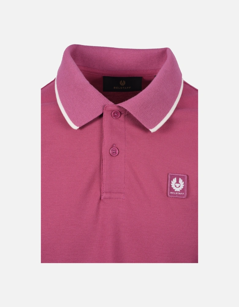 Tipped Polo Shirt Magenta