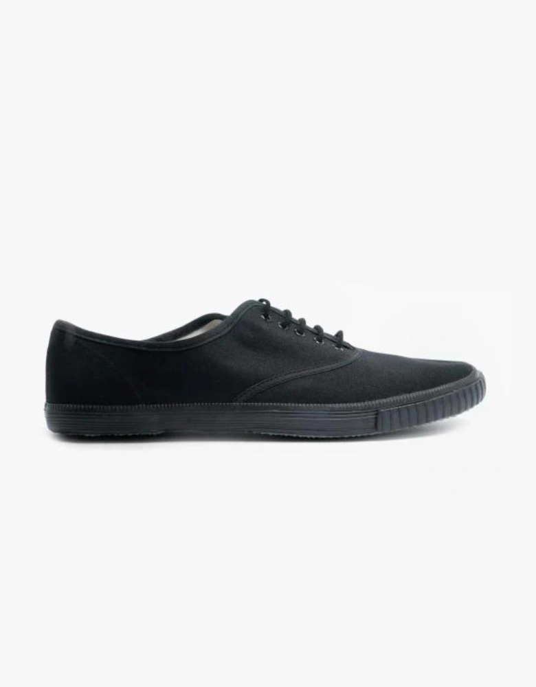 R6300SR Unisex Canvas Lace Up Plimsolls Black