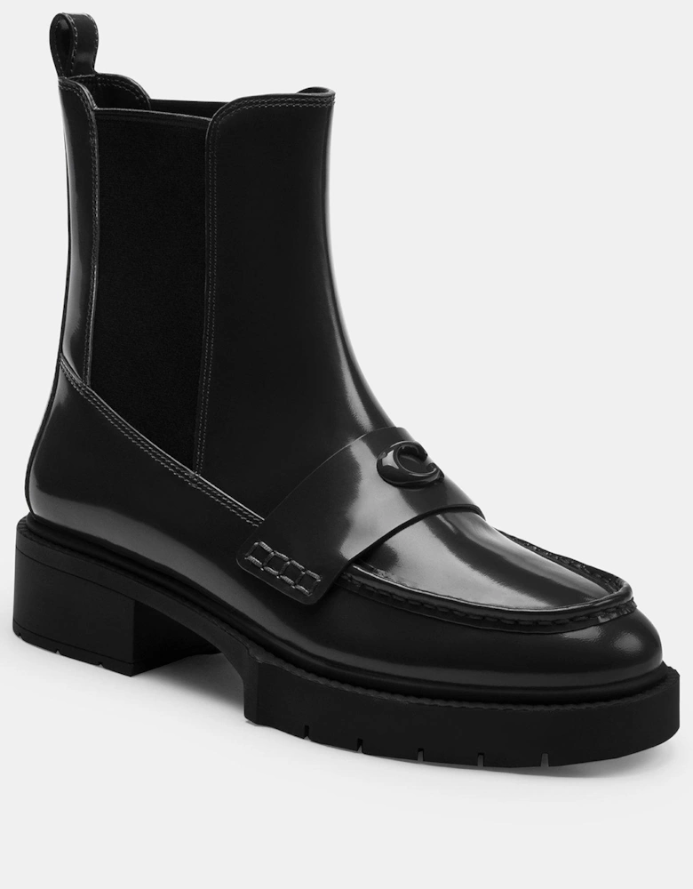 Louisa Leather Boots - Black