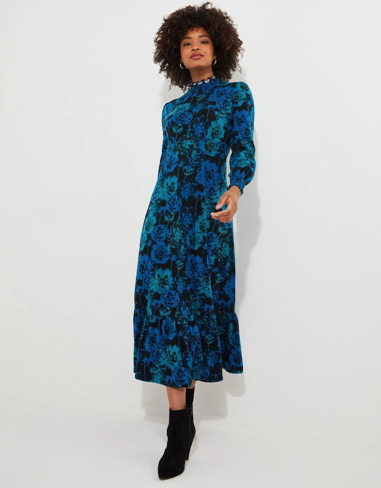 Ophelia Jersey Dress - Blue