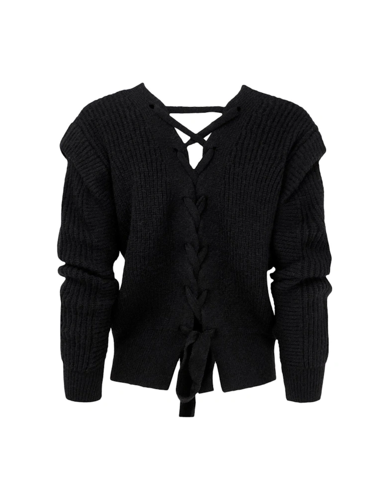 Lace Up Cardigan