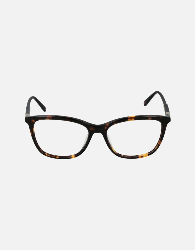 Square Frame Full-Rim Cellulose Acetate Glasses Women - Brown