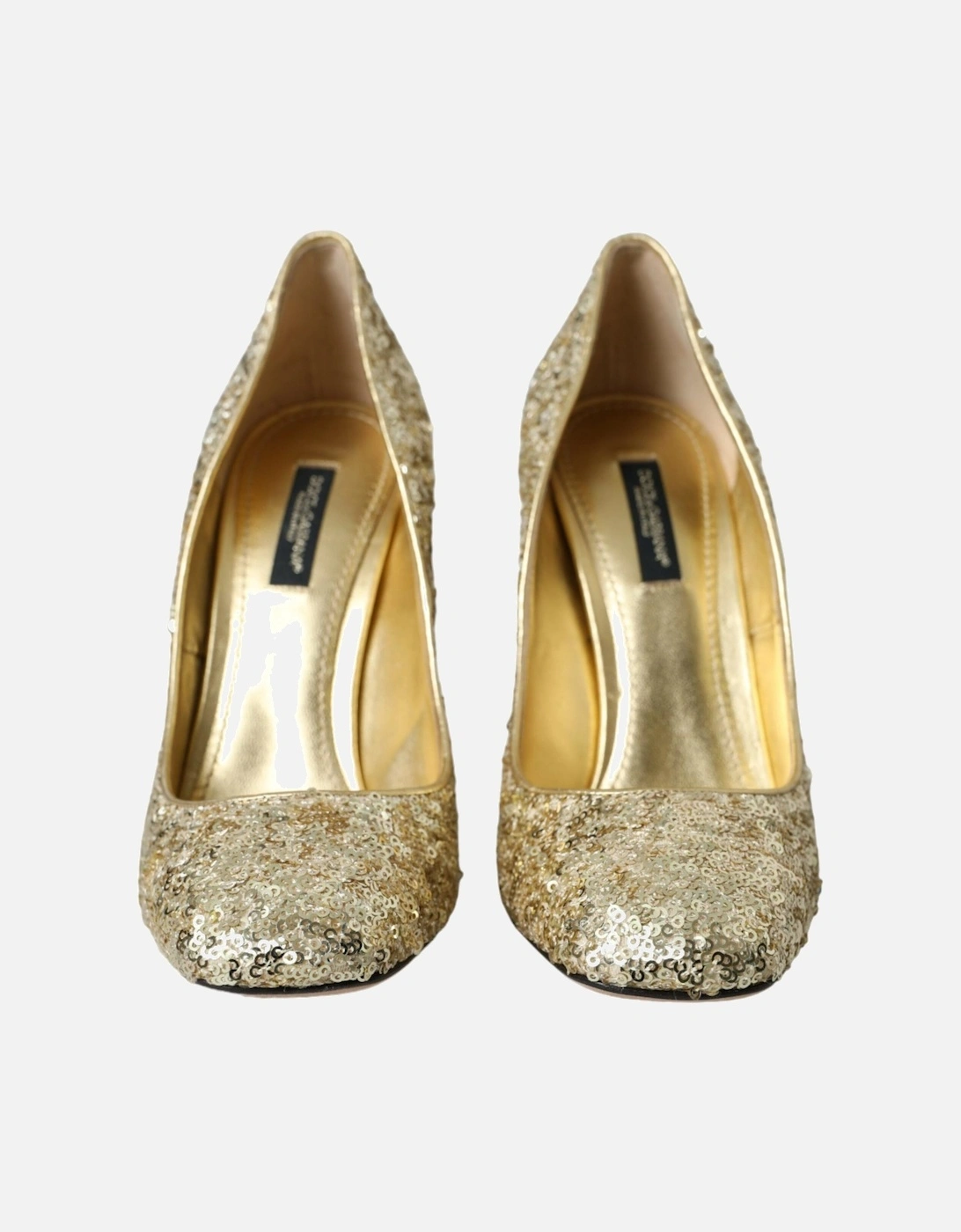 Sequin Crystal Embellished Heels Pumps Women - Gold