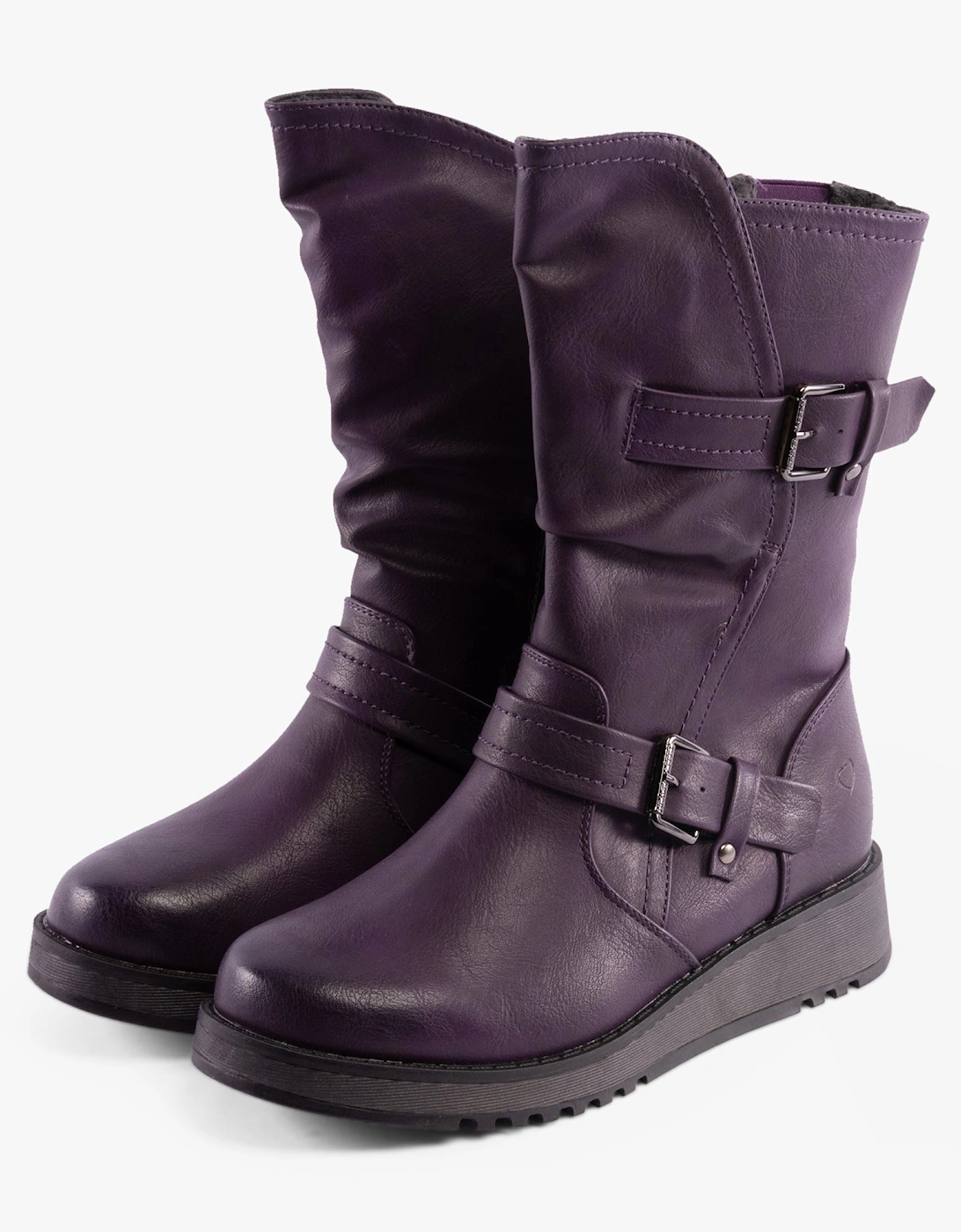 HANNAH4 Womens Mid-Calf Boots Purple
