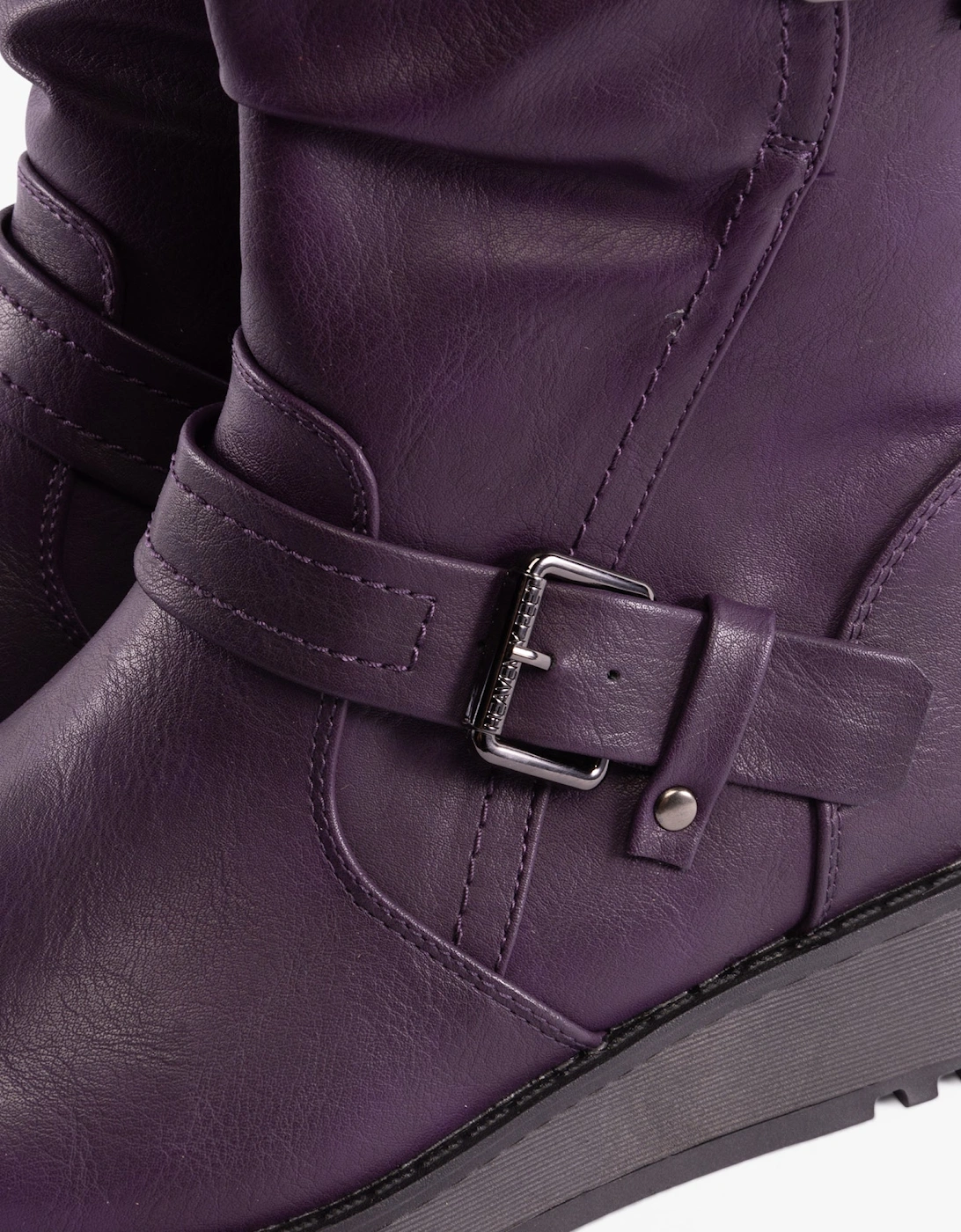 HANNAH4 Womens Mid-Calf Boots Purple