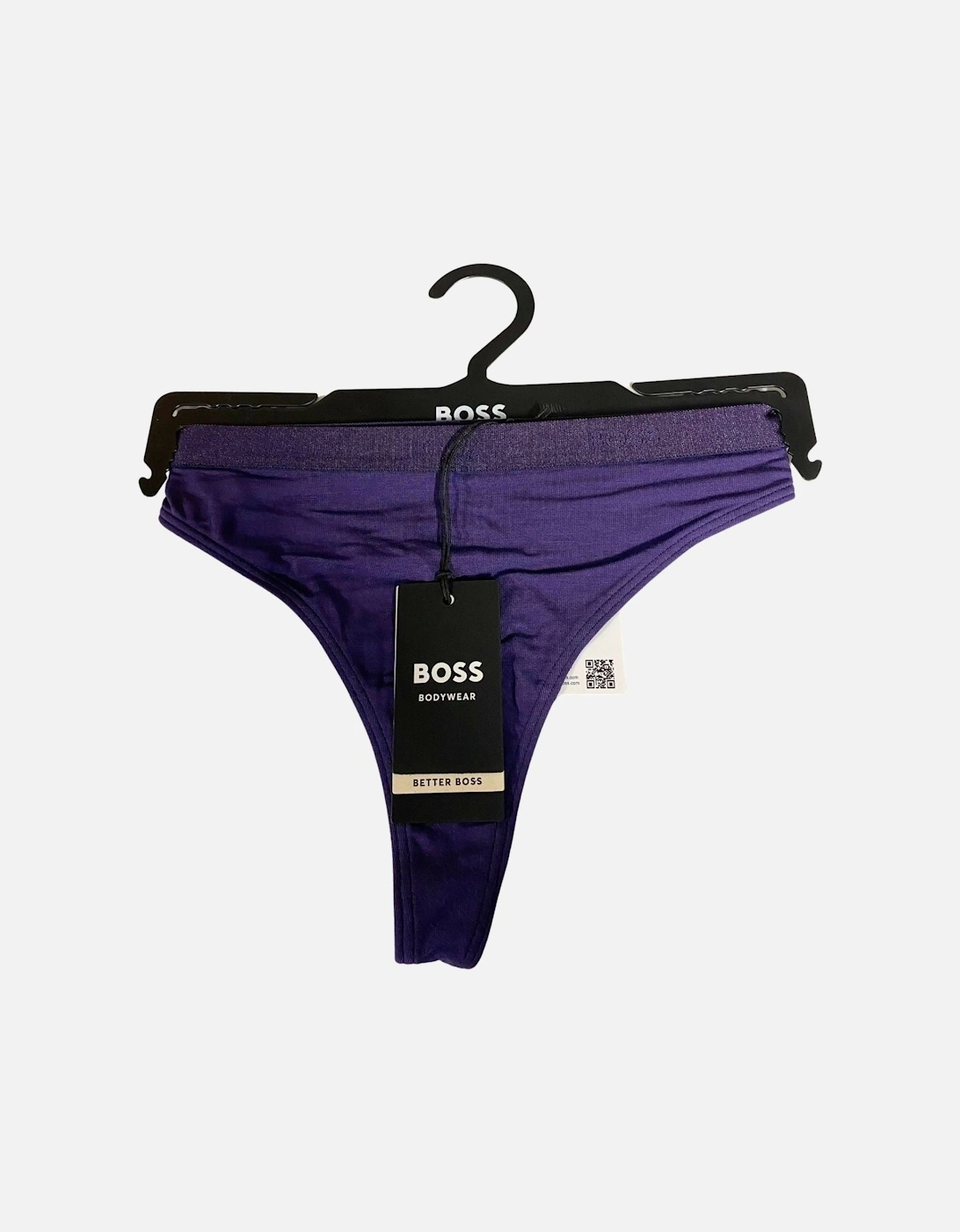 CI Logo Waistband Thong, Dark Purple, 6 of 5